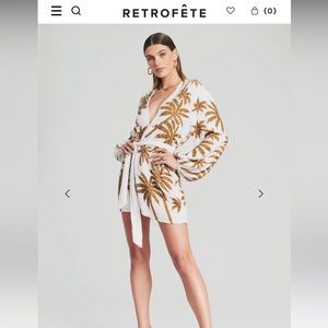 Retrofete Gabrielle Palm Tree dress! Worn once to a bachelorette dinner. Cute!!